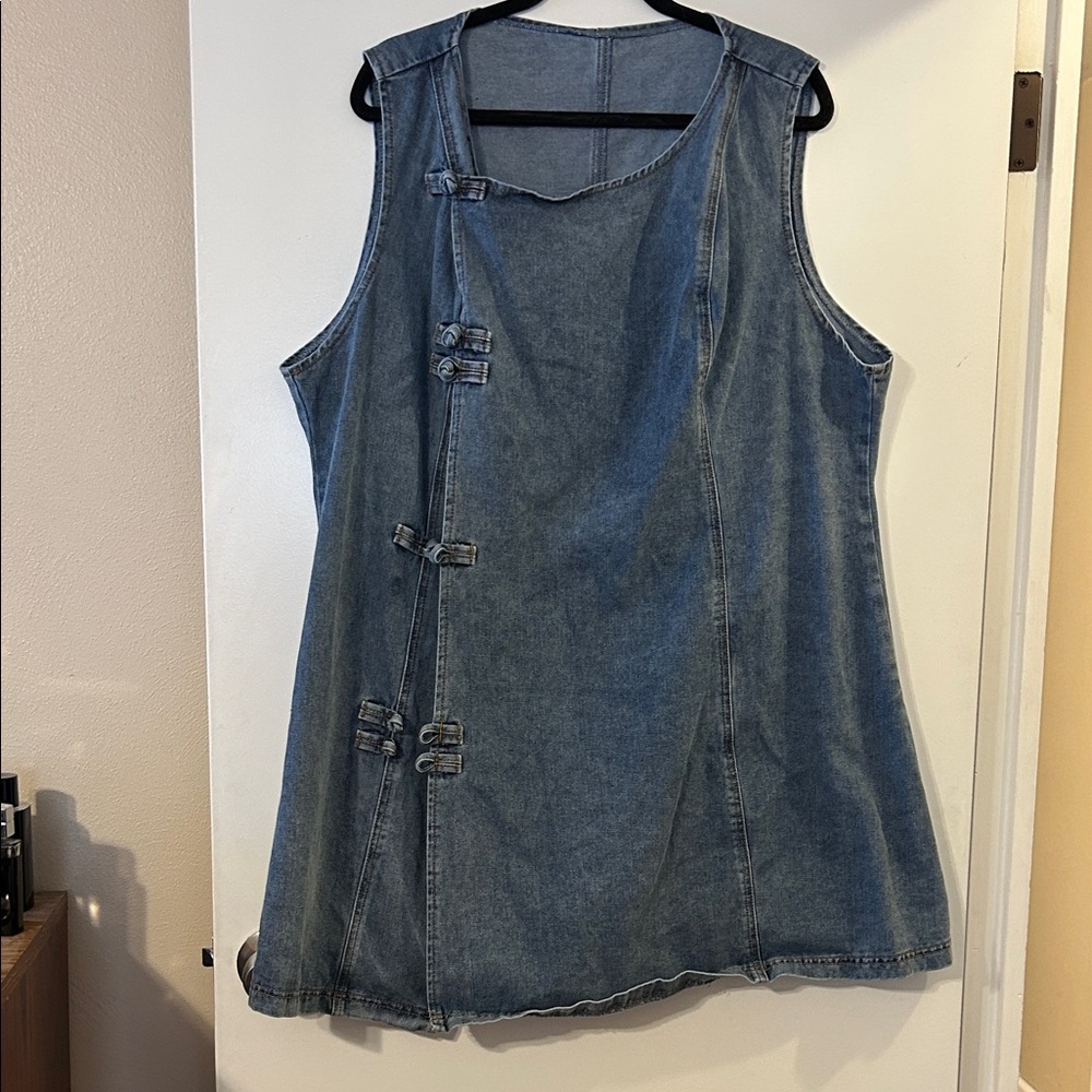 SHEIN Blue Denim Mini Dress